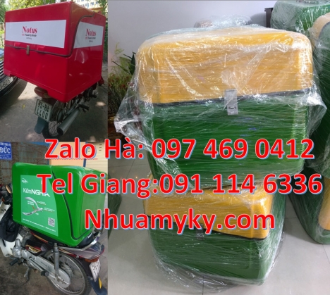 thùng chở bánh bao, Thùng vận chuyển, thùng chở bưu phẩm, thùng chở hải sản Thùng giao đồ ăn, Thùng
