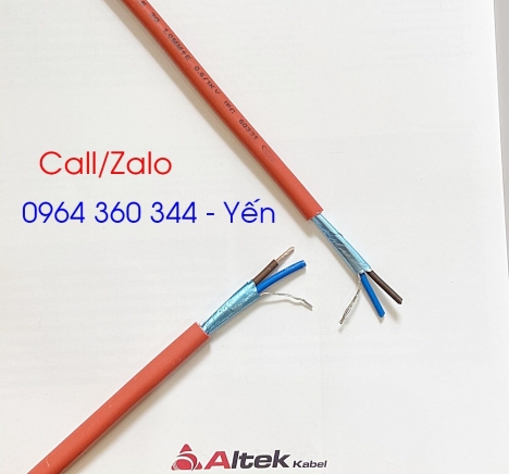 Cáp chống cháy chống nhiễu (màu đỏ) thương hiệu Altek Kabel/Đức