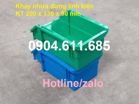 Khay nhựa đựng linh kiện A5, khay đựng bulong ốc vít, khay nhựa cơ khí