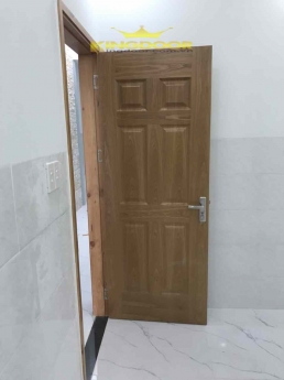 Cửa gỗ thông phòng HDF Veneer vân gỗ đẹp, bền, rẻ