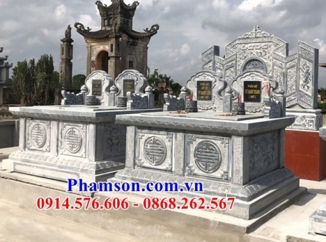 28 mẫu mộ đá đôi ninh bình đẹp