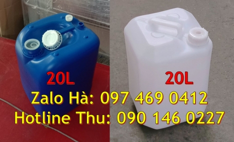 can nhựa 1 lít đựng phẩm màu, can nhựa 5 lít trong, can 18l đựng mật mía, can nhựa giá rẻ, can dẹp 3