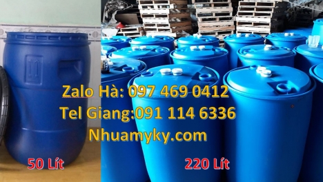 Thùng Phuy Nhựa 220 lít, Thùng phi đai sắt, thùng phi đai nhựa, Thùng Phuy 100 Lít, Thùng Phi 30 Lít