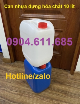 Can nhựa đựng hóa chất 10 lít, can 10 lít đựng hóa chất, dụng cụ đựng hóa chất