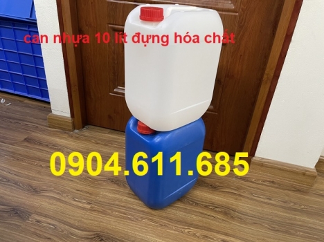 Can nhựa đựng hóa chất 10 lít, can 10 lít đựng hóa chất, dụng cụ đựng hóa chất