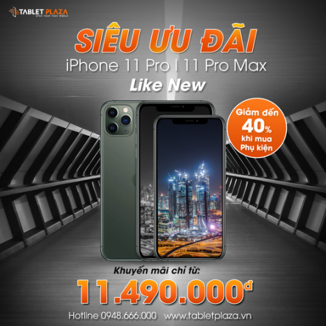 Giảm giá siêu hấp dẫn Iphone 11 series tại Tablet Plaza !!!
