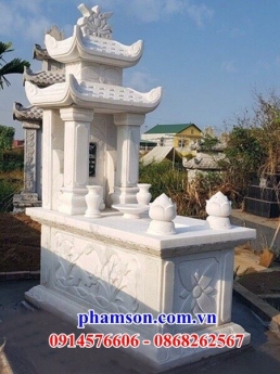 009+ thiết kế lăng mộ hai mái bằng đá đẹp - mộ đá khối ninh bình