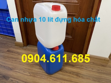 Can nhựa đựng hóa chất 10 lít, can 10 lít đựng hóa chất, dụng cụ đựng hóa chất