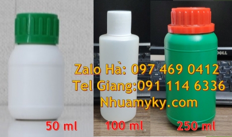 chai nhựa đựng thuốc thủy sản, chai nhựa đựng nông dược, chai nhựa nắp garanti, Chai nhựa giá sỉ 100
