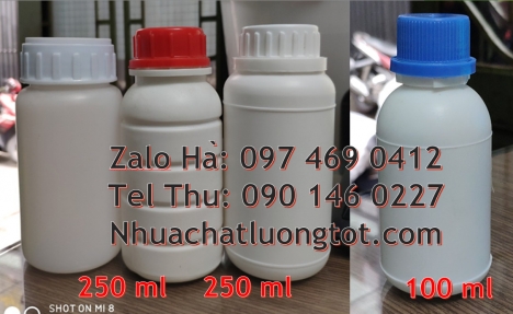 chai nhựa đựng thuốc thủy sản, chai nhựa đựng nông dược, chai nhựa nắp garanti, chai nhựa 30 ml, cha