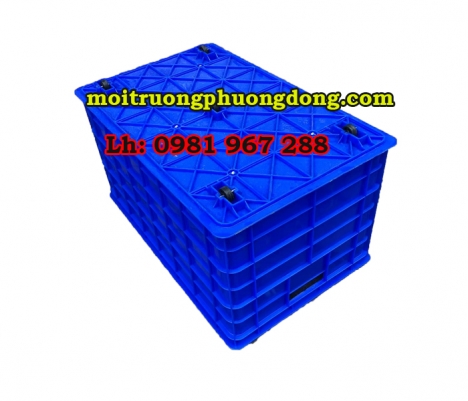 Rổ nhựa kín ,sóng nhựa đặc hs0188