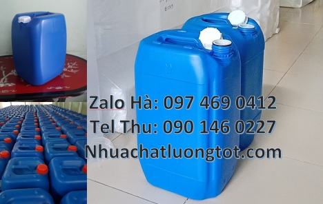 can nhựa 30 lít dẹp đựng axit, can 25l đựng tinh dầu, can dẹp 30 lít đựng thuốc thú y giá rẻ, can
