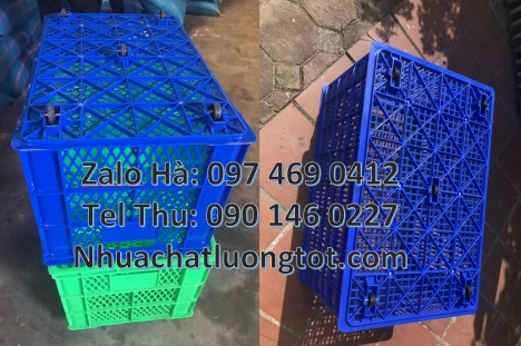 Thùng nhựa đặc B3. Sóng công nghiệp. Thùng nhựa đặc, Giỏ nhựa chở sau xe máy, Thùng nhựa công nghiệp