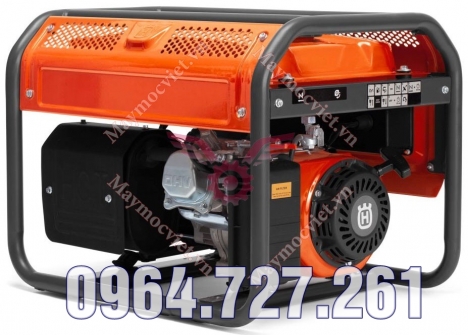 Máy phát điện giật nổ HUSQVARNA G2500P chạy xăng độ bền cao, bảo hành 12 tháng