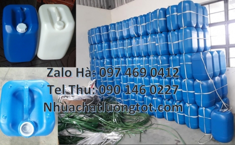 can nhựa 30 lít dẹp đựng axit, can 25l đựng tinh dầu, can dẹp 30 lít đựng thuốc thú y giá rẻ, can