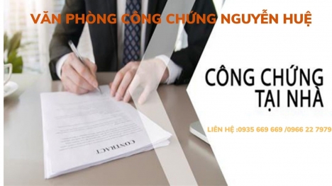 công chứng tại nhà 24/7 MIỄN PHÍ