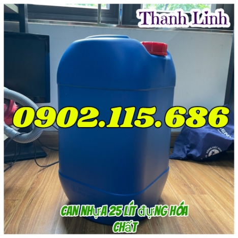 Can nhựa, can nhựa 25 lít, can nhựa 25 lít đựng hóa chất, can nhựa dày 25 lít, can nhựa đựng hóa chấ