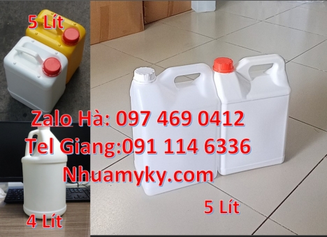 can 2 lít đựng phân bón, can vuông 5 lít xanh đựng nông dược, can 10l 20l 25l đựng cồn sát trùng, ca
