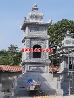Mộ tháp thờ cốt – Bán mẫu mộ tháp xây sẵn đựng để hũ tro cốt đẹp