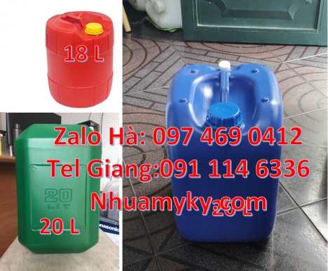 Can 25đựng hóa chất, can 20l giá rẻ, can 25l trắng, can 20 lít tròn đựng nước khoáng, can 30l đựng h