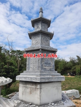 Mộ tháp thờ cốt – Bán mẫu mộ tháp xây sẵn đựng để hũ tro cốt đẹp