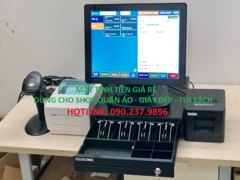 Máy tính tiền cảm ứng cho shop quần áo - giày dép - túi xách