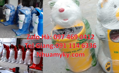 Thùng rác cá chép, thùng rác gấu trúc, thùng rác giá sỉ, thùng đựng rác thải Thùng rác, Th
