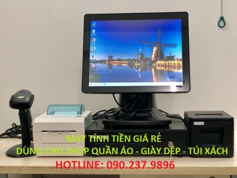 Máy tính tiền cảm ứng cho shop quần áo - giày dép - túi xách