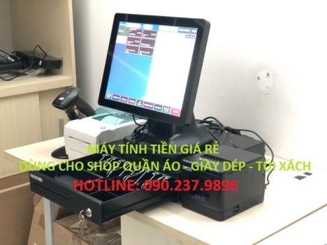 Máy tính tiền cảm ứng cho shop quần áo - giày dép - túi xách