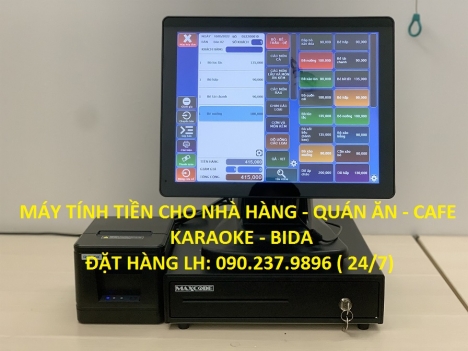 Máy tính tiền cảm ứng cho nhà hàng - cafe - karaoke