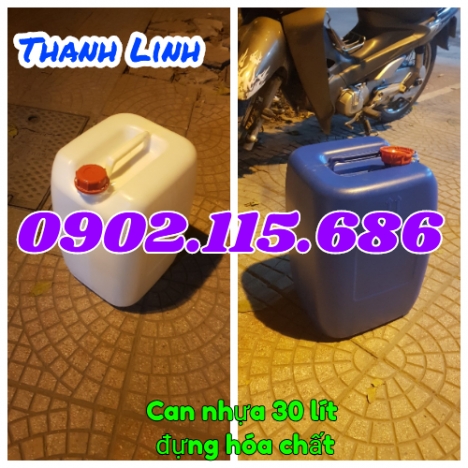 Can nhựa 30 lít, can hóa chất, can nhựa HDPE, can 30 lít, can nhựa, can nhựa xanh, can 30 lít trắng,