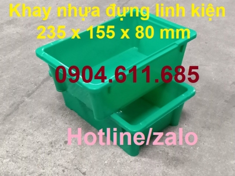 Khay nhựa đựng ốc vít, phụ tùng linh kiện, khay nhựa đựng linh kiện điện, khay nhựa A4, hộp nhựa A4