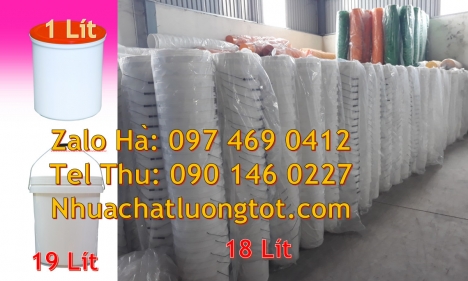 xô nhựa 3.8 lít đựng nông dược Thùng sơn sắt 16l, Vỏ thùng 20 lít quai nhựa, Xô nhựa 20 lít co