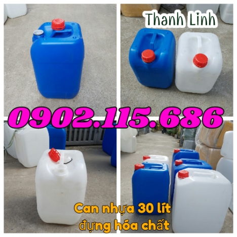 Can nhựa 30 lít, can hóa chất, can nhựa HDPE, can 30 lít, can nhựa, can nhựa xanh, can 30 lít trắng,