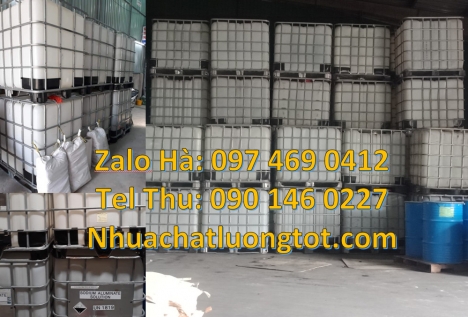 Thùng nhựa ibc 1000 Lít đựng hóa chất, Tank 1000L đựng chất phụ gia thực phẩm, bồn nhựa 1000l đựng a