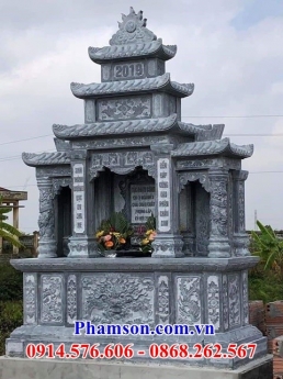 lăng mộ đá đôi nguyên khối - mồ đá xanh ninh bình