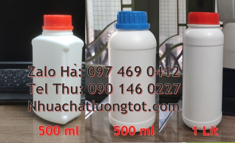 Chai 250ml đựng hóa chất, chai 250ml đựng phân bón, chai nhựa nắp vặn, Chai nhựa đựng thuốc thú y, c