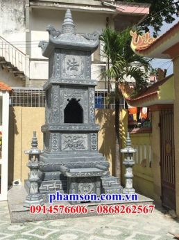 kiểu 65 tháp mộ đá khối đẹp