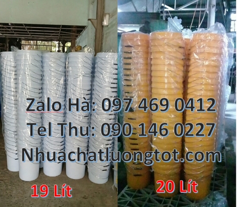 Thùng nhựa nắp đậy 16l, Vỏ thùng đựng sơn 20 lít, Vỏ thùng đựng sơn 22 lít, Xô nhựa 22l đựng
