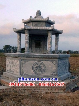 Lăng mộ tròn đá xanh đẹp phù hợp với phong thủy