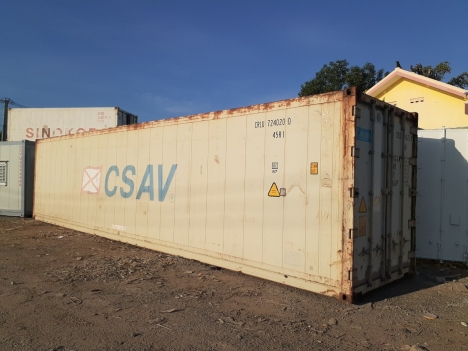 Container lạnh 40rf chứa thịt, trái cây