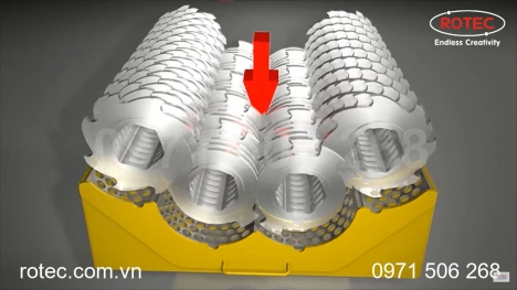 Máy Nghiền 4 Trục của Rotec Việt Nam