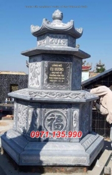 93- Tháp bảo mộ mồ mả gia đình ông bà bằng đá Hậu Giang Bắc Cạn