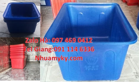 thùng đựng hạt nhựa Thùng chữ nhật, Thùng nhựa 1700 lít, thùng nhựa chữ nhật 1250 lít, Thau