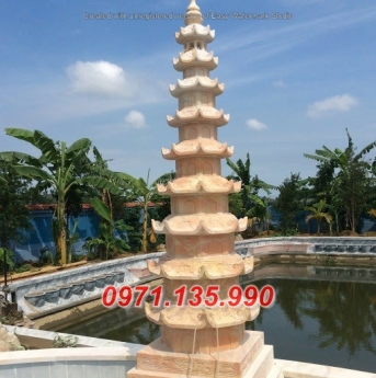 93- Tháp bảo mộ mồ mả gia đình ông bà bằng đá Hậu Giang Bắc Cạn