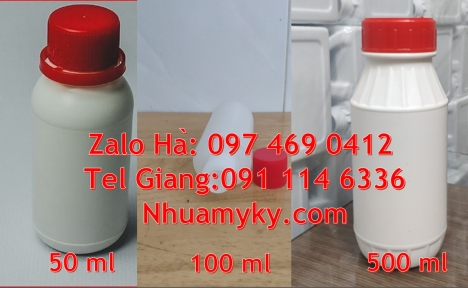 chai nhựa đựng thuốc thủy sản, chai nhựa đựng nông dược, chai nhựa nắp garanti, Chai nhựa giá sỉ 1