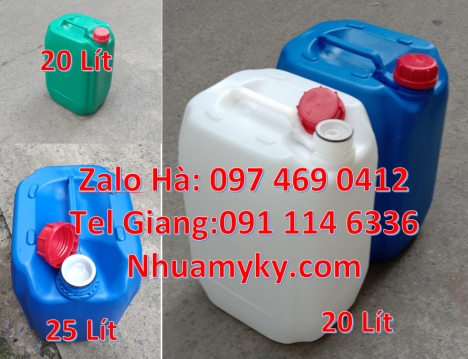 can nhựa 30 lít đựng thực phẩm, can nhựa 5 lít trong, can 18l đựng mật mía, can nhựa giá rẻ, can dẹp