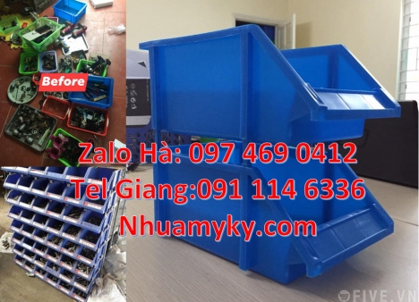 khay đựng linh kiện, Hộp nhựa duy tân, bán giá sỉ kệ nhựa Khay nhựa A5, Khay đựng linh kiện điện tử,