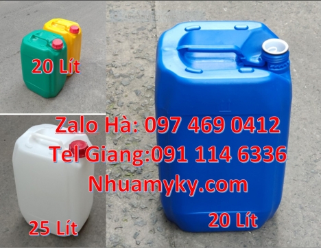 can nhựa 30 lít đựng thực phẩm, can nhựa 5 lít trong, can 18l đựng mật mía, can nhựa giá rẻ, can dẹp