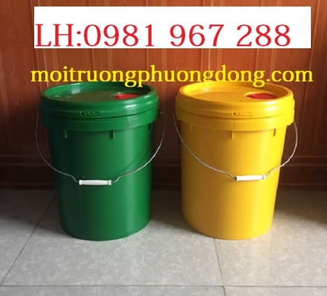 Xô nhựa 20 lít ,xô nhựa có nắp chiết rót 20 lít